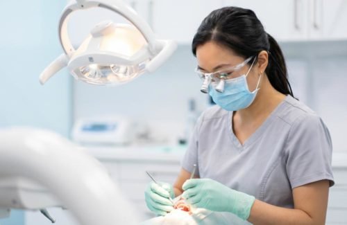 Dental care specialist providing gentle treatment